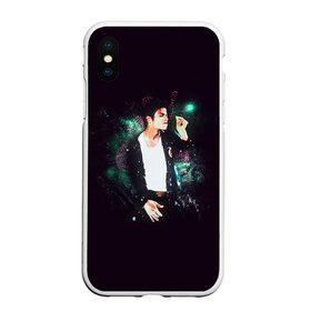 Чехол для iPhone XS Max матовый с принтом Michael Jackson в Новосибирске, Силикон | Область печати: задняя сторона чехла, без боковых панелей | майкл джексон
