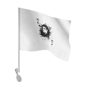 Флаг для автомобиля с принтом Michael Jackson в Новосибирске, 100% полиэстер | Размер: 30*21 см | майкл джексон