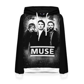 Женская толстовка 3D с принтом Muse в Новосибирске, 100% полиэстер  | двухслойный капюшон со шнурком для регулировки, мягкие манжеты на рукавах и по низу толстовки, спереди карман-кенгуру с мягким внутренним слоем. | heavy | metal | muse | rock | trash | альтернатива | метал | рок | хеви