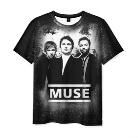 Мужская футболка 3D с принтом Muse в Новосибирске, 100% полиэфир | прямой крой, круглый вырез горловины, длина до линии бедер | heavy | metal | muse | rock | trash | альтернатива | метал | рок | хеви