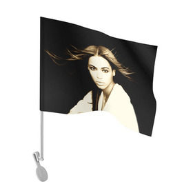 Флаг для автомобиля с принтом Beyonce в Новосибирске, 100% полиэстер | Размер: 30*21 см | beyonce | бейонсе | музыка