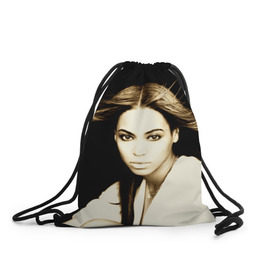 Рюкзак-мешок 3D с принтом Beyonce в Новосибирске, 100% полиэстер | плотность ткани — 200 г/м2, размер — 35 х 45 см; лямки — толстые шнурки, застежка на шнуровке, без карманов и подкладки | beyonce | бейонсе | музыка