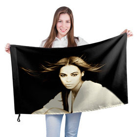 Флаг 3D с принтом Beyonce в Новосибирске, 100% полиэстер | плотность ткани — 95 г/м2, размер — 67 х 109 см. Принт наносится с одной стороны | beyonce | бейонсе | музыка