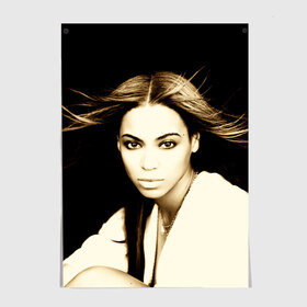 Постер с принтом Beyonce в Новосибирске, 100% бумага
 | бумага, плотность 150 мг. Матовая, но за счет высокого коэффициента гладкости имеет небольшой блеск и дает на свету блики, но в отличии от глянцевой бумаги не покрыта лаком | beyonce | бейонсе | музыка