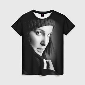 Женская футболка 3D с принтом Натали Портман в Новосибирске, 100% полиэфир ( синтетическое хлопкоподобное полотно) | прямой крой, круглый вырез горловины, длина до линии бедер | natalie portman | актриса | американская | кинорежиссёр | натали портман | продюсер | сценарист