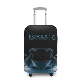 Чехол для чемодана 3D с принтом Forza в Новосибирске, 86% полиэфир, 14% спандекс | двустороннее нанесение принта, прорези для ручек и колес | forza | motorsport | авто | игра | машина
