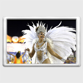 Магнит 45*70 с принтом Карнавал в Рио в Новосибирске, Пластик | Размер: 78*52 мм; Размер печати: 70*45 | бразилия