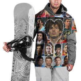 Накидка на куртку 3D с принтом Давид Сильва - лучший в Новосибирске, 100% полиэстер |  | david silva | давид сильва | лучшие футболисты | любимые игроки | самые крутые | сердце | футбол | я люблю