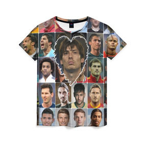 Женская футболка 3D с принтом Давид Сильва - лучший в Новосибирске, 100% полиэфир ( синтетическое хлопкоподобное полотно) | прямой крой, круглый вырез горловины, длина до линии бедер | david silva | давид сильва | лучшие футболисты | любимые игроки | самые крутые | сердце | футбол | я люблю