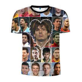Мужская футболка 3D спортивная с принтом Давид Сильва - лучший в Новосибирске, 100% полиэстер с улучшенными характеристиками | приталенный силуэт, круглая горловина, широкие плечи, сужается к линии бедра | david silva | давид сильва | лучшие футболисты | любимые игроки | самые крутые | сердце | футбол | я люблю