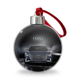 Ёлочный шар с принтом Audi в Новосибирске, Пластик | Диаметр: 77 мм | Тематика изображения на принте: audi | car | ауди | машина