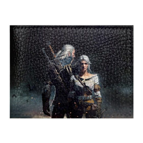 Обложка для студенческого билета с принтом Geralt and Ciri в Новосибирске, натуральная кожа | Размер: 11*8 см; Печать на всей внешней стороне | Тематика изображения на принте: ciri | gerald | roach | wild hunt | witcher | ведьмак | ведьмы | геральд | дикая охота | йен | йеннифер | плотва | цири