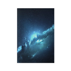 Обложка для паспорта матовая кожа с принтом Atlantis Nebula в Новосибирске, натуральная матовая кожа | размер 19,3 х 13,7 см; прозрачные пластиковые крепления | Тематика изображения на принте: вселенная | галактика | звезда | космос | небеса