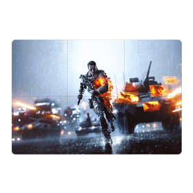 Магнитный плакат 3Х2 с принтом Battlefield Multiplayer в Новосибирске, Полимерный материал с магнитным слоем | 6 деталей размером 9*9 см | battlefield | армия | бой | война | игра | солдат