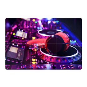 Магнитный плакат 3Х2 с принтом DJ Mix в Новосибирске, Полимерный материал с магнитным слоем | 6 деталей размером 9*9 см | Тематика изображения на принте: deejay | dj | диджей | музыка | наушники | пульт