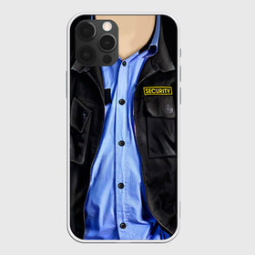 Чехол для iPhone 12 Pro Max с принтом Форма SECURITY в Новосибирске, Силикон |  | Тематика изображения на принте: security | барррадач | бородач | борродач | галустян | костюм | наша раша | одежда | охрана | охранник | понять и простить | рубашка | форма