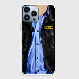 Чехол для iPhone 13 Pro Max с принтом Форма SECURITY в Новосибирске,  |  | Тематика изображения на принте: security | барррадач | бородач | борродач | галустян | костюм | наша раша | одежда | охрана | охранник | понять и простить | рубашка | форма