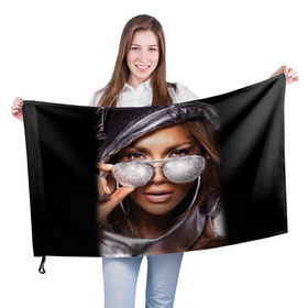 Флаг 3D с принтом Дженнифер Лопес в Новосибирске, 100% полиэстер | плотность ткани — 95 г/м2, размер — 67 х 109 см. Принт наносится с одной стороны | jennifer lynn lopez | американская актриса | бизнес вумен | в счках | дженнифер линн лопес | модельер | очки | певица | продюсер | танцовщица