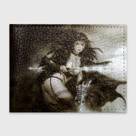 Обложка для студенческого билета с принтом Девушка с мечом в Новосибирске, натуральная кожа | Размер: 11*8 см; Печать на всей внешней стороне | воин | девушка с мечем | меч | фентези