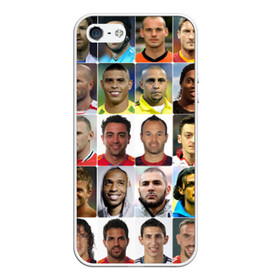 Чехол для iPhone 5/5S матовый с принтом Великие футболисты в Новосибирске, Силикон | Область печати: задняя сторона чехла, без боковых панелей | Тематика изображения на принте: великие | звёзды | знаменитости | игроки | легендарные | лучшие | самые крутые | футбол | футболисты | элита