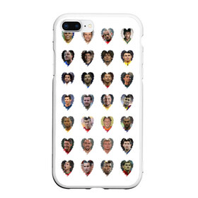 Чехол для iPhone 7Plus/8 Plus матовый с принтом Величайшие футболисты в Новосибирске, Силикон | Область печати: задняя сторона чехла, без боковых панелей | великие | звёзды | знаменитости | игроки | легендарные | лучшие | самые крутые | футбол | футболисты | элита