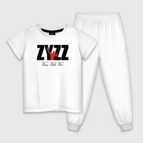 Детская пижама хлопок с принтом Zyzz в Новосибирске, 100% хлопок |  брюки и футболка прямого кроя, без карманов, на брюках мягкая резинка на поясе и по низу штанин
 | bodybuilding | zyzz | бодибилдинг | зиз | качок | мышцы