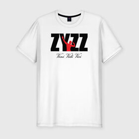 Мужская футболка премиум с принтом Zyzz в Новосибирске, 92% хлопок, 8% лайкра | приталенный силуэт, круглый вырез ворота, длина до линии бедра, короткий рукав | Тематика изображения на принте: bodybuilding | zyzz | бодибилдинг | зиз | качок | мышцы