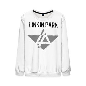 Мужской свитшот 3D с принтом Linkin Park в Новосибирске, 100% полиэстер с мягким внутренним слоем | круглый вырез горловины, мягкая резинка на манжетах и поясе, свободная посадка по фигуре | линкин парк