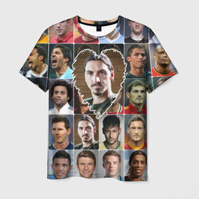 Мужская футболка 3D с принтом Златан Ибрагимович - лучший в Новосибирске, 100% полиэфир | прямой крой, круглый вырез горловины, длина до линии бедер | zlatan ibrahimovic | златан ибрагимович | лучшие футболисты | любимый игрок | мой любимец | самый крутой | сердце | футбол | швеция | я люблю