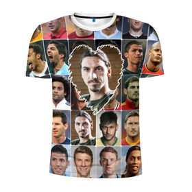 Мужская футболка 3D спортивная с принтом Златан Ибрагимович - лучший в Новосибирске, 100% полиэстер с улучшенными характеристиками | приталенный силуэт, круглая горловина, широкие плечи, сужается к линии бедра | zlatan ibrahimovic | златан ибрагимович | лучшие футболисты | любимый игрок | мой любимец | самый крутой | сердце | футбол | швеция | я люблю