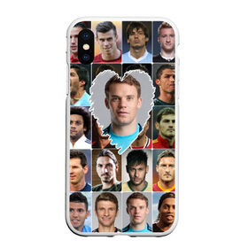 Чехол для iPhone XS Max матовый с принтом Мануэль Нойер - лучший в Новосибирске, Силикон | Область печати: задняя сторона чехла, без боковых панелей | Тематика изображения на принте: manuel neuer | бавария | германия | лучшие футболисты | любимый игрок | мануэль нойер | самый крутой | я люблю