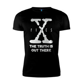 Мужская футболка премиум с принтом X-Files в Новосибирске, 92% хлопок, 8% лайкра | приталенный силуэт, круглый вырез ворота, длина до линии бедра, короткий рукав | mulder | scully | x files | малдер | материалы | нло | пришельцы | секретные | скалли