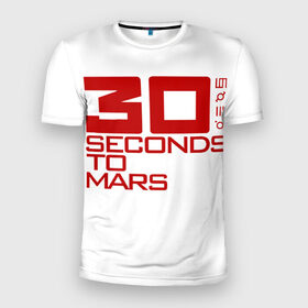 Мужская футболка 3D спортивная с принтом 30 Seconds To Mars в Новосибирске, 100% полиэстер с улучшенными характеристиками | приталенный силуэт, круглая горловина, широкие плечи, сужается к линии бедра | 