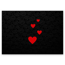 Поздравительная открытка с принтом Кружево и сердца в Новосибирске, 100% бумага | плотность бумаги 280 г/м2, матовая, на обратной стороне линовка и место для марки
 | Тематика изображения на принте: dg | dolce | gabbana | габбана | дольче | любовь | сердечко