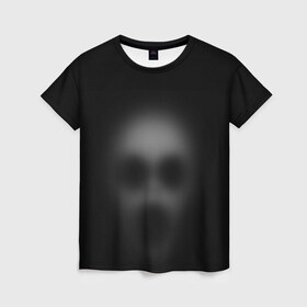 Женская футболка 3D с принтом Призрак в Новосибирске, 100% полиэфир ( синтетическое хлопкоподобное полотно) | прямой крой, круглый вырез горловины, длина до линии бедер | привидение | призрак | хелоуин