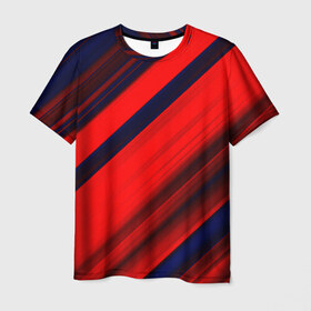 Мужская футболка 3D с принтом Grunge в Новосибирске, 100% полиэфир | прямой крой, круглый вырез горловины, длина до линии бедер | grunge | арт | гранж | краска | полосы | прикольные | цветные