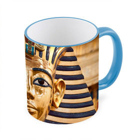 Кружка 3D с принтом Фараон в Новосибирске, керамика | ёмкость 330 мл | Тематика изображения на принте: египет | фараон