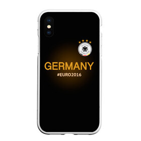 Чехол для iPhone XS Max матовый с принтом Сборная Германии 2016 в Новосибирске, Силикон | Область печати: задняя сторона чехла, без боковых панелей | germany