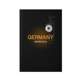 Обложка для паспорта матовая кожа с принтом Сборная Германии 2016 в Новосибирске, натуральная матовая кожа | размер 19,3 х 13,7 см; прозрачные пластиковые крепления | germany