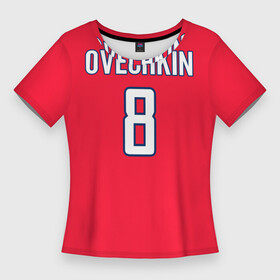 Женская футболка 3D Slim с принтом Washington Capitals Ovechkin в Новосибирске,  |  | ovechkin | washington capitals | овечкин