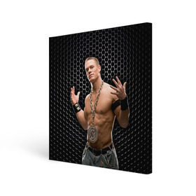 Холст квадратный с принтом John Cena в Новосибирске, 100% ПВХ |  | Тематика изображения на принте: john cena | wwe чемпион | джон сина
