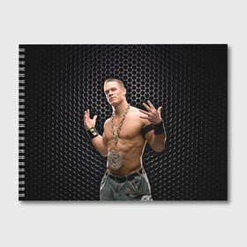 Альбом для рисования с принтом John Cena в Новосибирске, 100% бумага
 | матовая бумага, плотность 200 мг. | john cena | wwe чемпион | джон сина