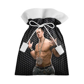 Подарочный 3D мешок с принтом John Cena в Новосибирске, 100% полиэстер | Размер: 29*39 см | Тематика изображения на принте: john cena | wwe чемпион | джон сина