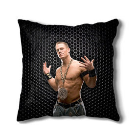 Подушка 3D с принтом John Cena в Новосибирске, наволочка – 100% полиэстер, наполнитель – холлофайбер (легкий наполнитель, не вызывает аллергию). | состоит из подушки и наволочки. Наволочка на молнии, легко снимается для стирки | john cena | wwe чемпион | джон сина