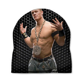 Шапка 3D с принтом John Cena в Новосибирске, 100% полиэстер | универсальный размер, печать по всей поверхности изделия | john cena | wwe чемпион | джон сина