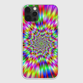 Чехол для iPhone 12 Pro Max с принтом Спектральная иллюзия в Новосибирске, Силикон |  | Тематика изображения на принте: взрыв | гипноз | движение | краски | красочный фон | обман зрения | оптическая иллюзия | погружение | текстура | фокус | цветовой спектр
