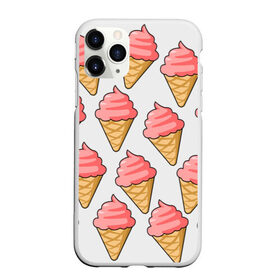 Чехол для iPhone 11 Pro Max матовый с принтом Мороженки в Новосибирске, Силикон |  | девушкам | мороженка | мороженое | сладкая