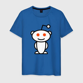 Мужская футболка хлопок с принтом Reddit в Новосибирске, 100% хлопок | прямой крой, круглый вырез горловины, длина до линии бедер, слегка спущенное плечо. | Тематика изображения на принте: шелдон
