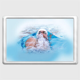 Магнит 45*70 с принтом Michael Phelps в Новосибирске, Пластик | Размер: 78*52 мм; Размер печати: 70*45 | 