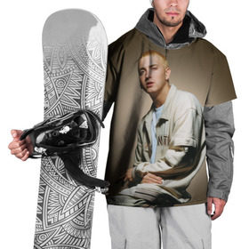 Накидка на куртку 3D с принтом Эминем в Новосибирске, 100% полиэстер |  | Тематика изображения на принте: marshall bruce mathers | маршалл брюс мэтерс | рэпер